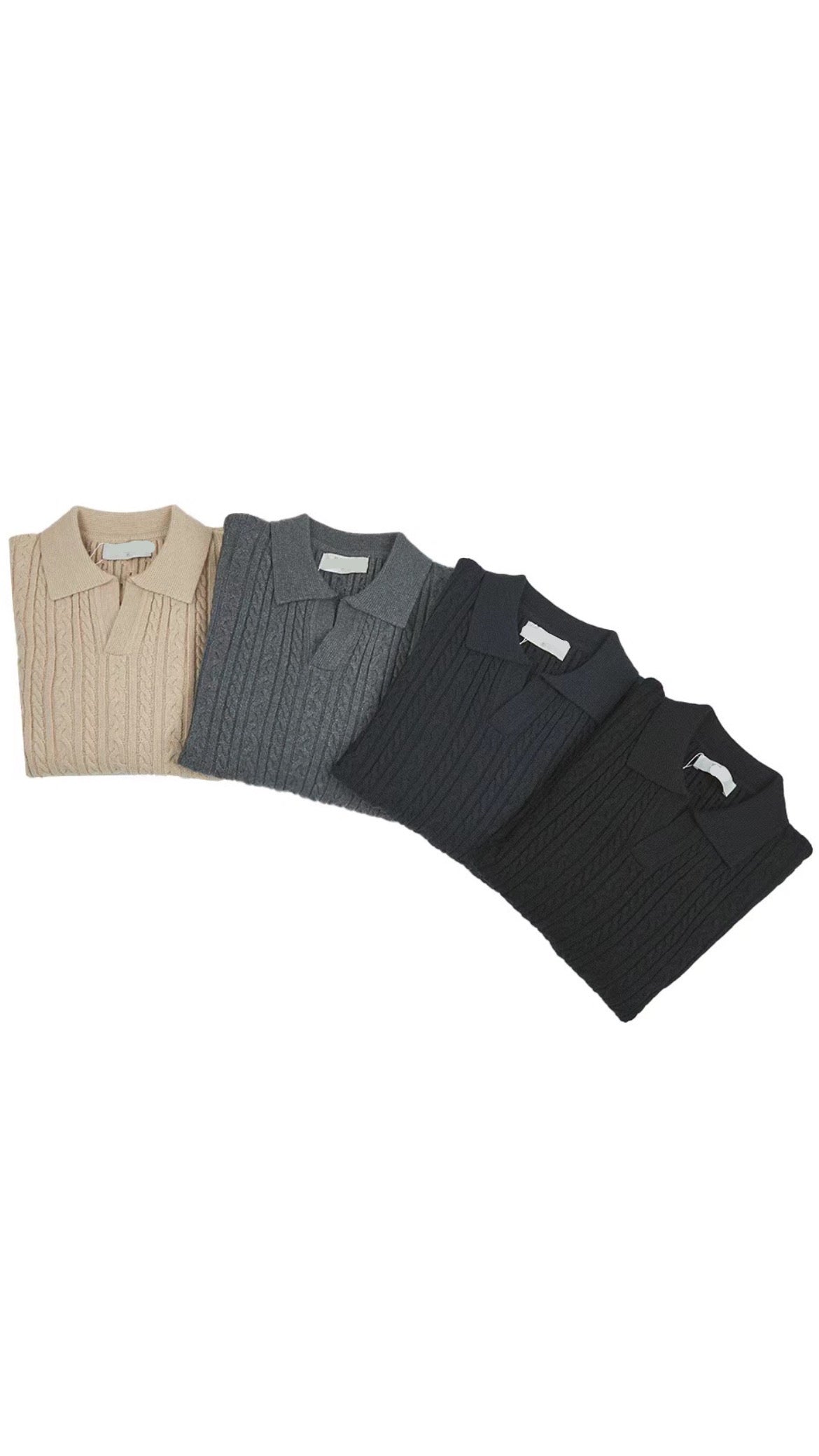 基本款麻花針織上衣