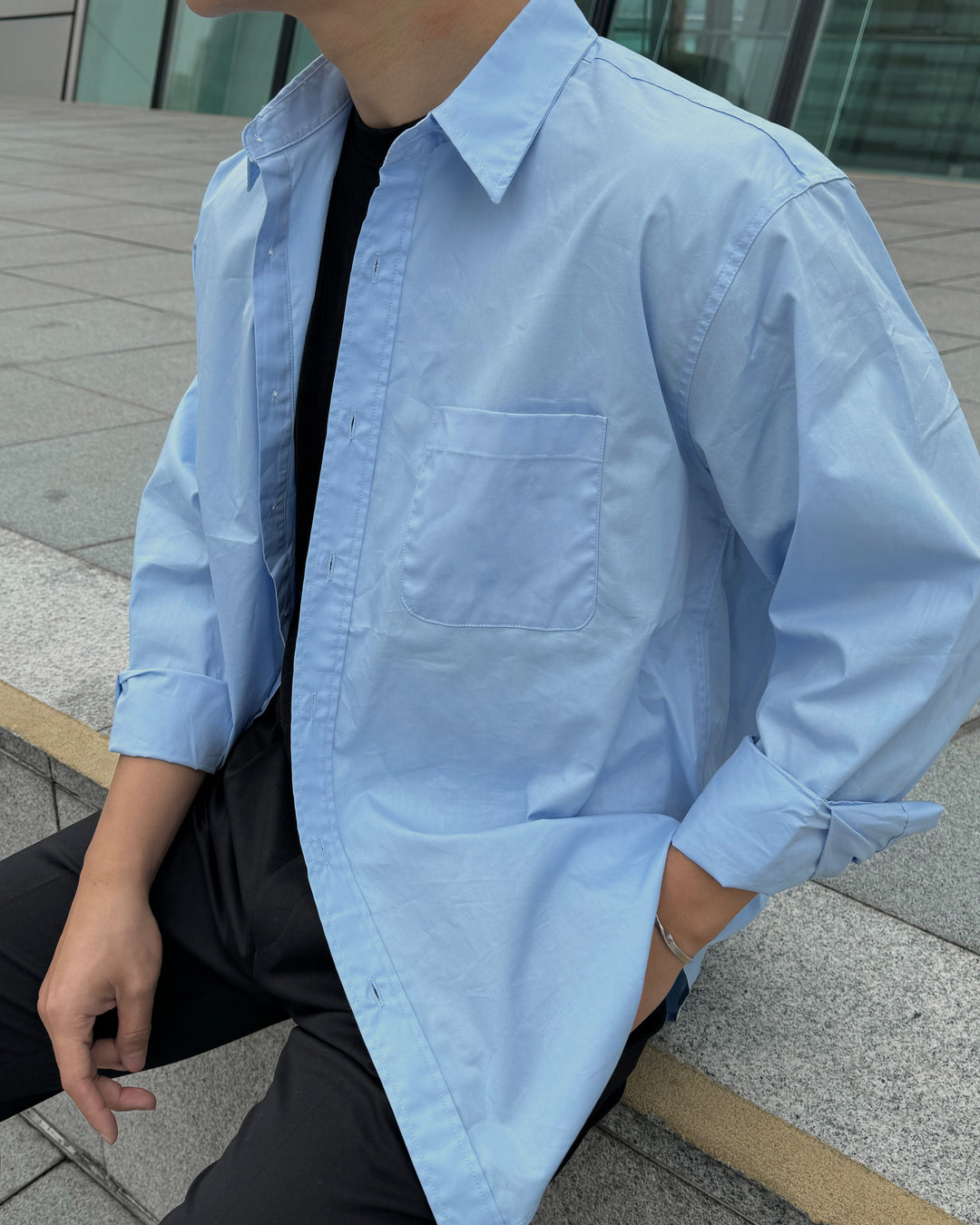 挺身日常襯衫－韓國男裝