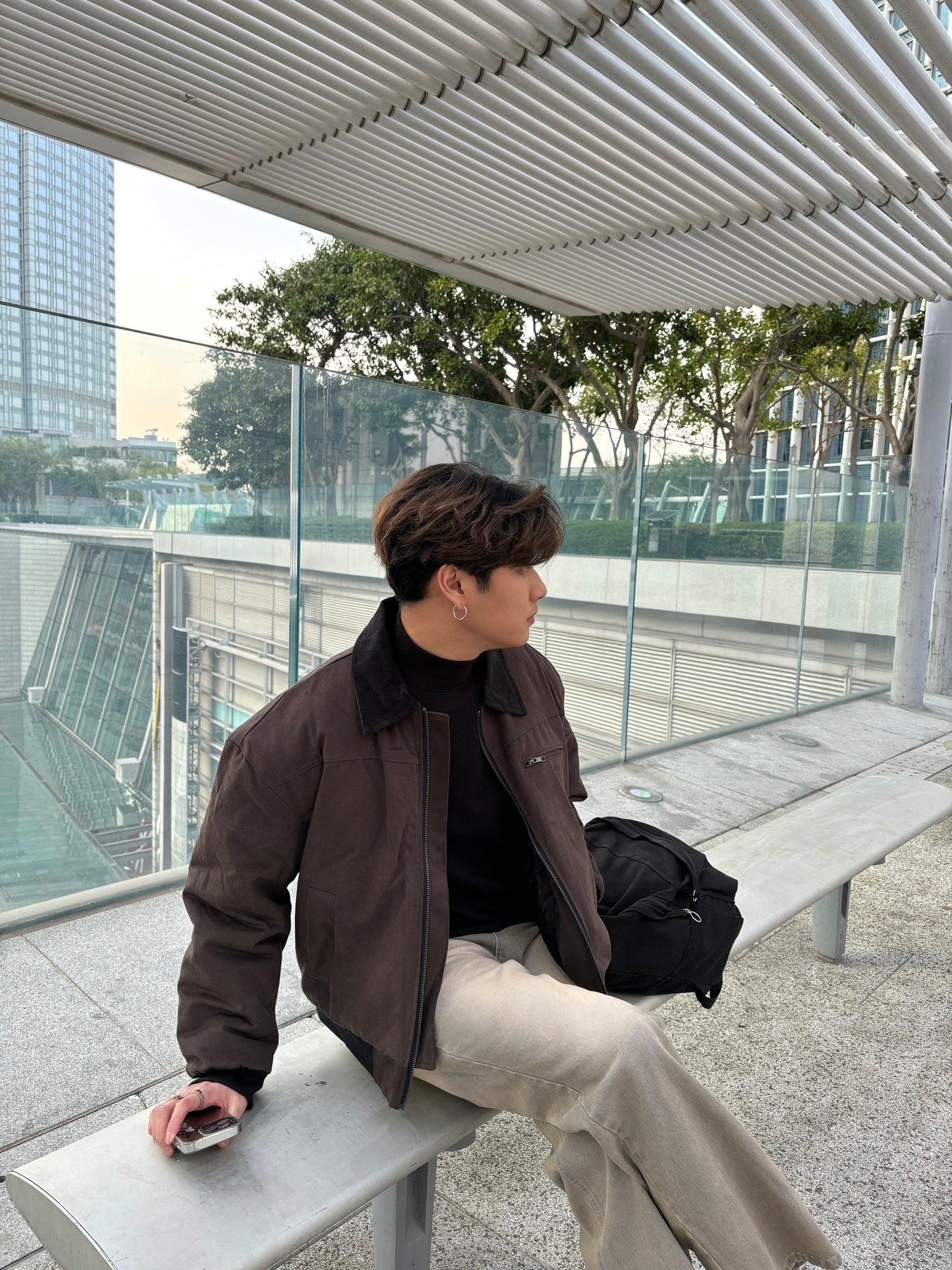 挺身翻領短褸