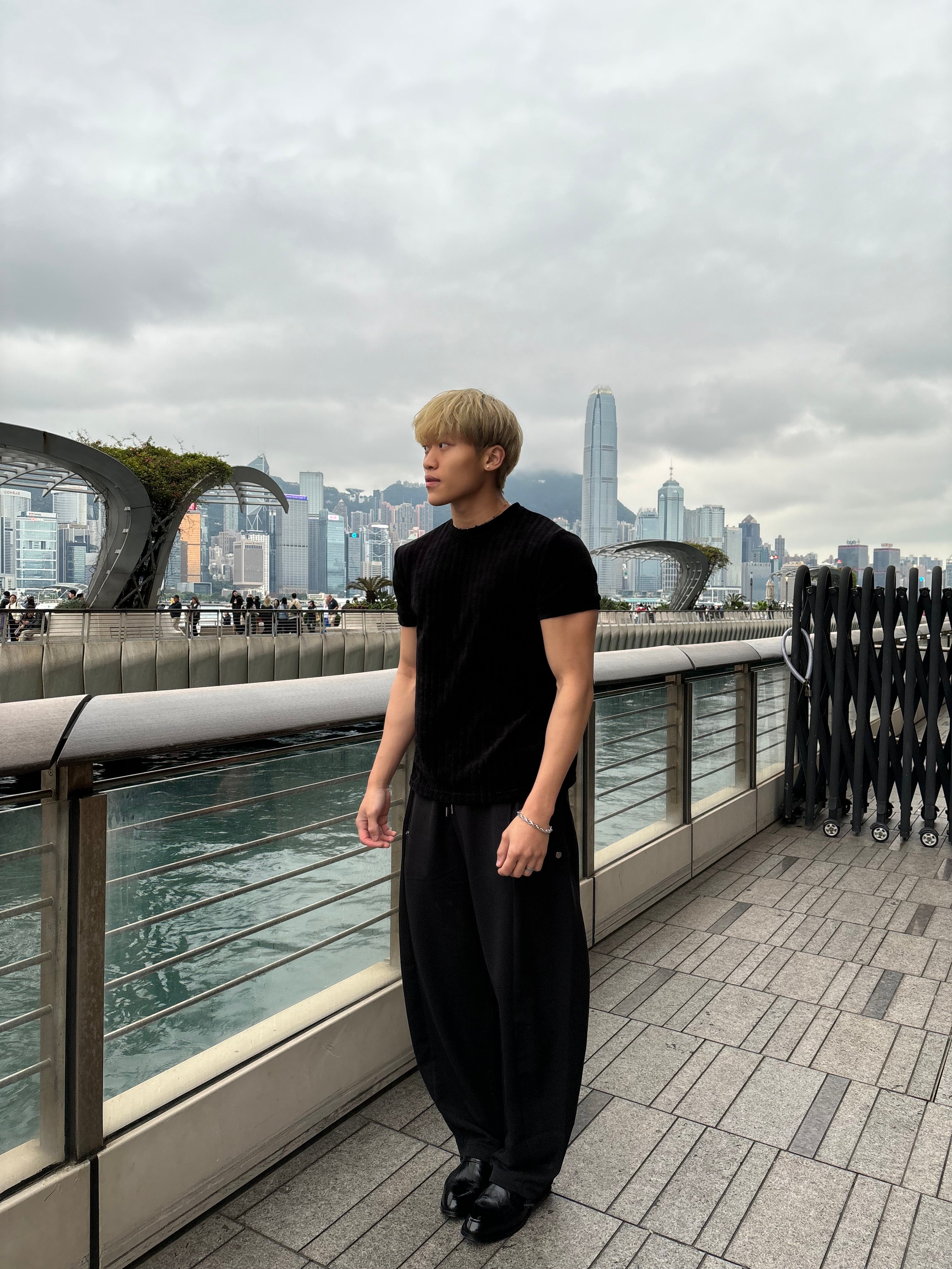 質感輕絨面短袖上衣