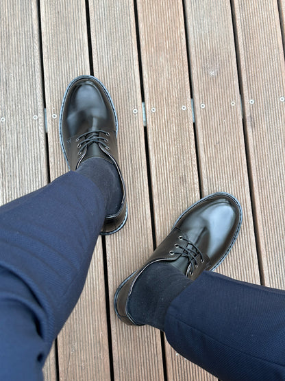 韓國製皮革傳統德比鞋