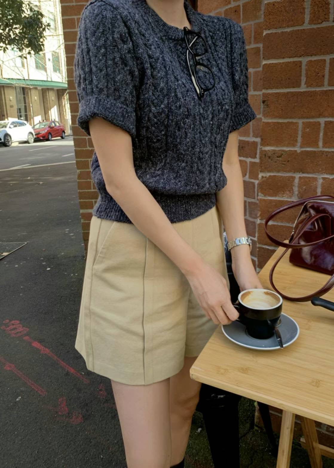 &lt;情侶裝系列&gt;針織簡約上衣