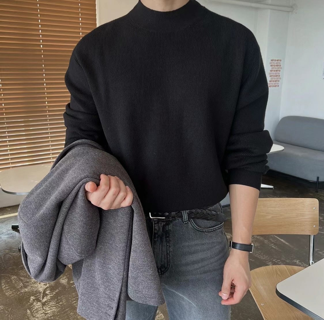 現貨 針織基本款半領上衣