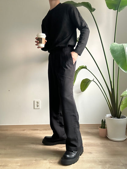 現貨 親膚碳灰長袖襯搭上衣