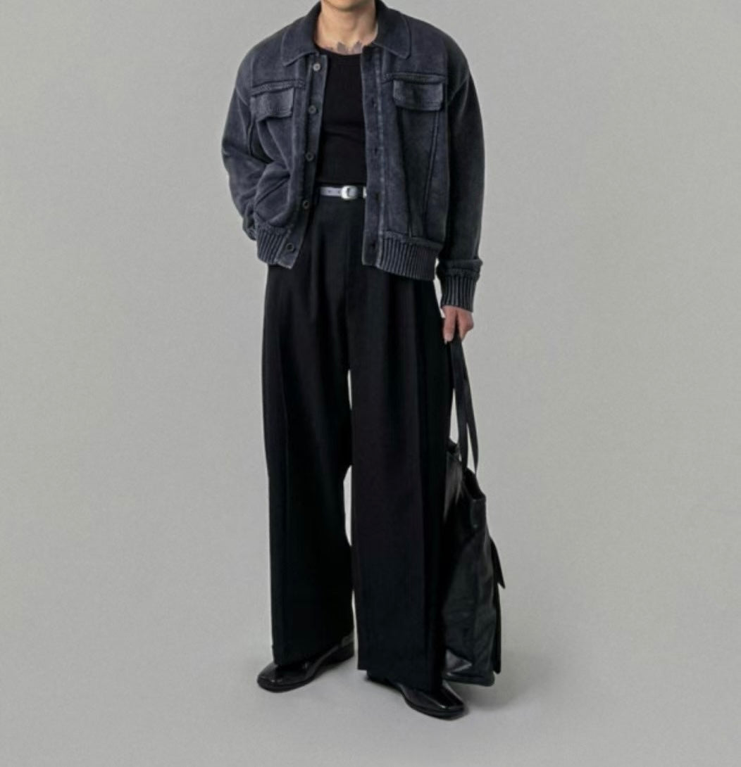 垂墜感西裝長褲