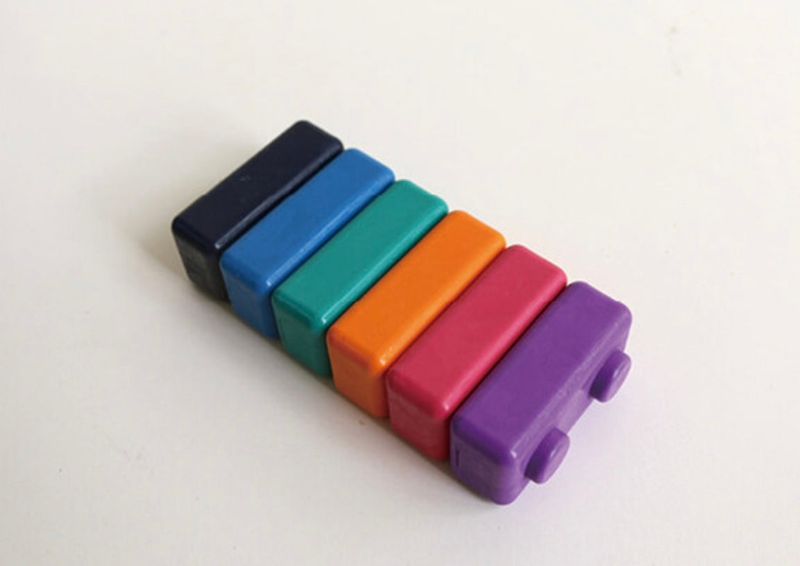 [創意育兒]韓國製無毒大豆蠟筆盒(Lego/俄羅斯方塊/農場水果/花生形狀)
