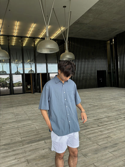 超透氣百搭白色短褲-韓國男裝