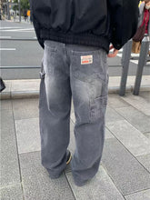 水洗碳灰牛仔褲