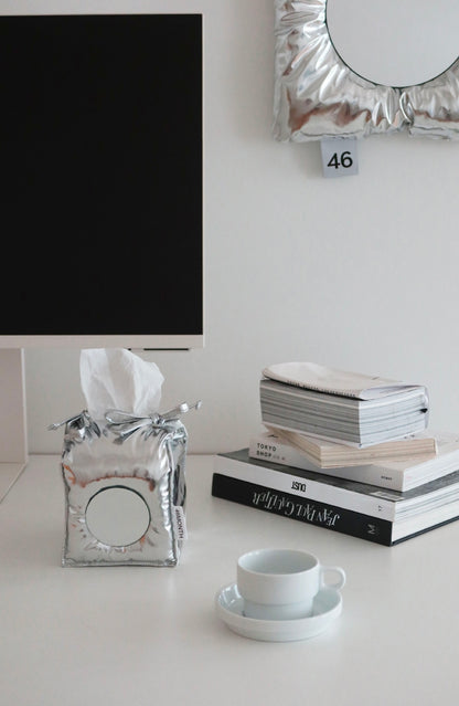 [精緻Y2K]鏡面反光紙巾盒