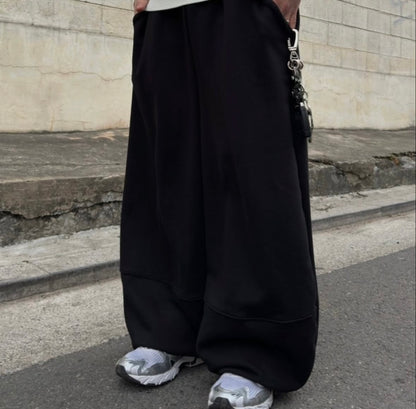 闊身落地棉長褲