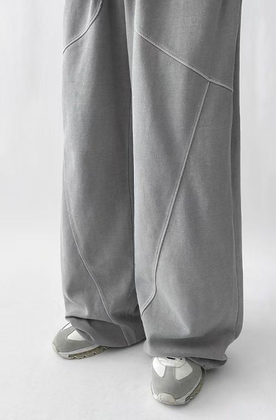 落地不規則紋棉褲