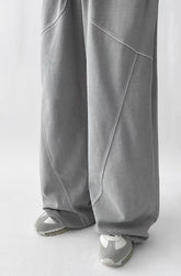 落地不規則紋棉褲