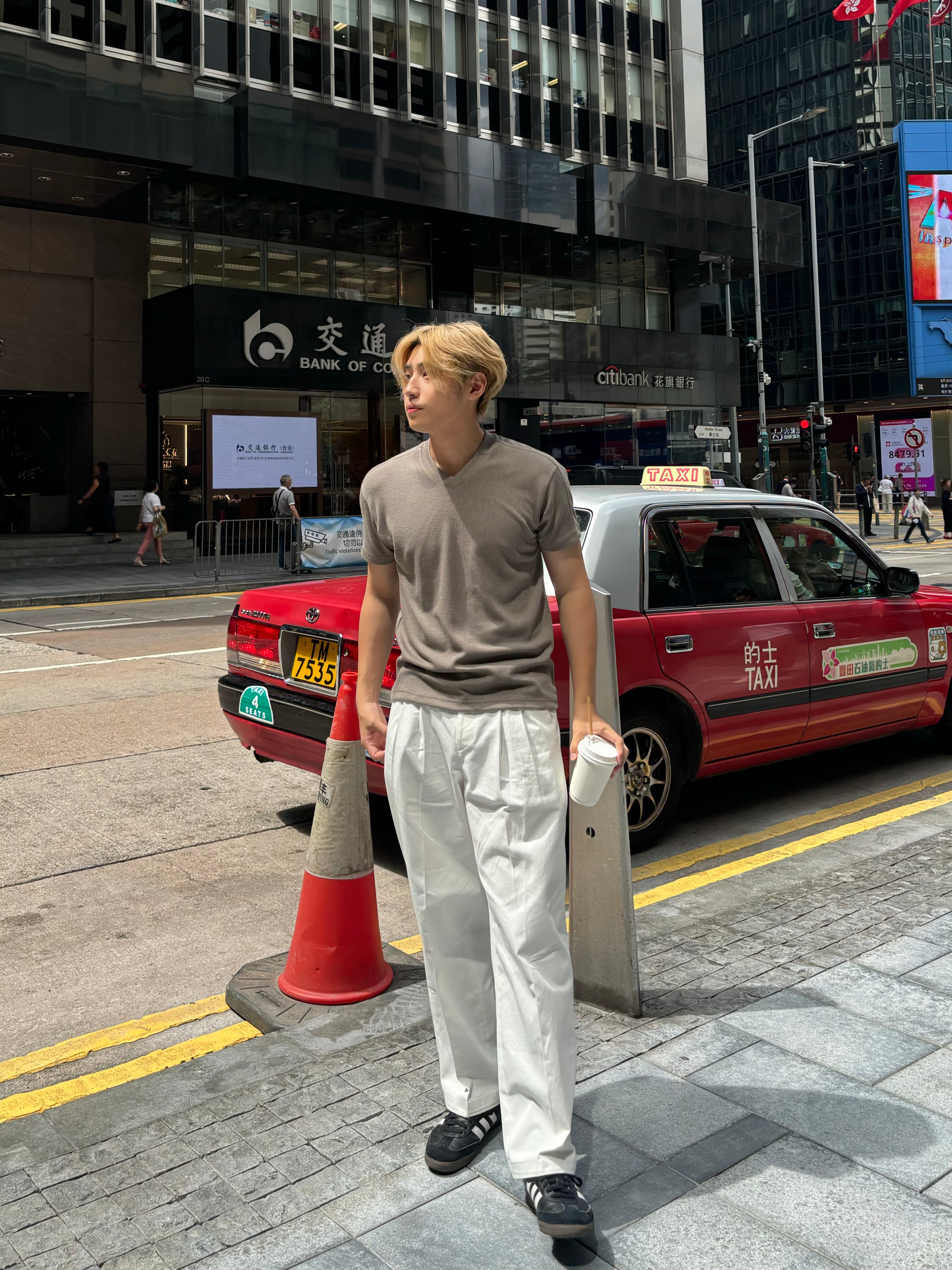 領針織短袖上衣 韓國衫