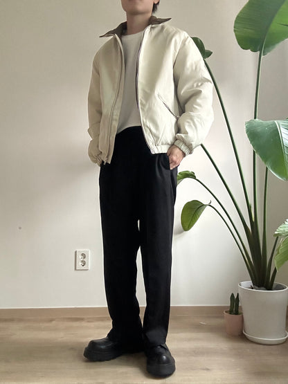 (超舒適!)黑色彈性落地褲 香港男裝褲
