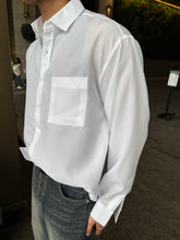 白色百搭襯衫 韓國男裝