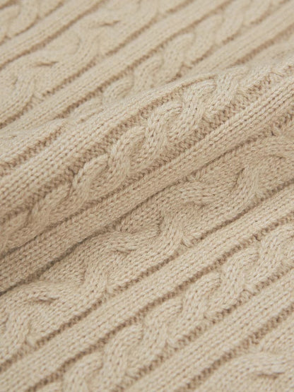 基本款麻花針織上衣