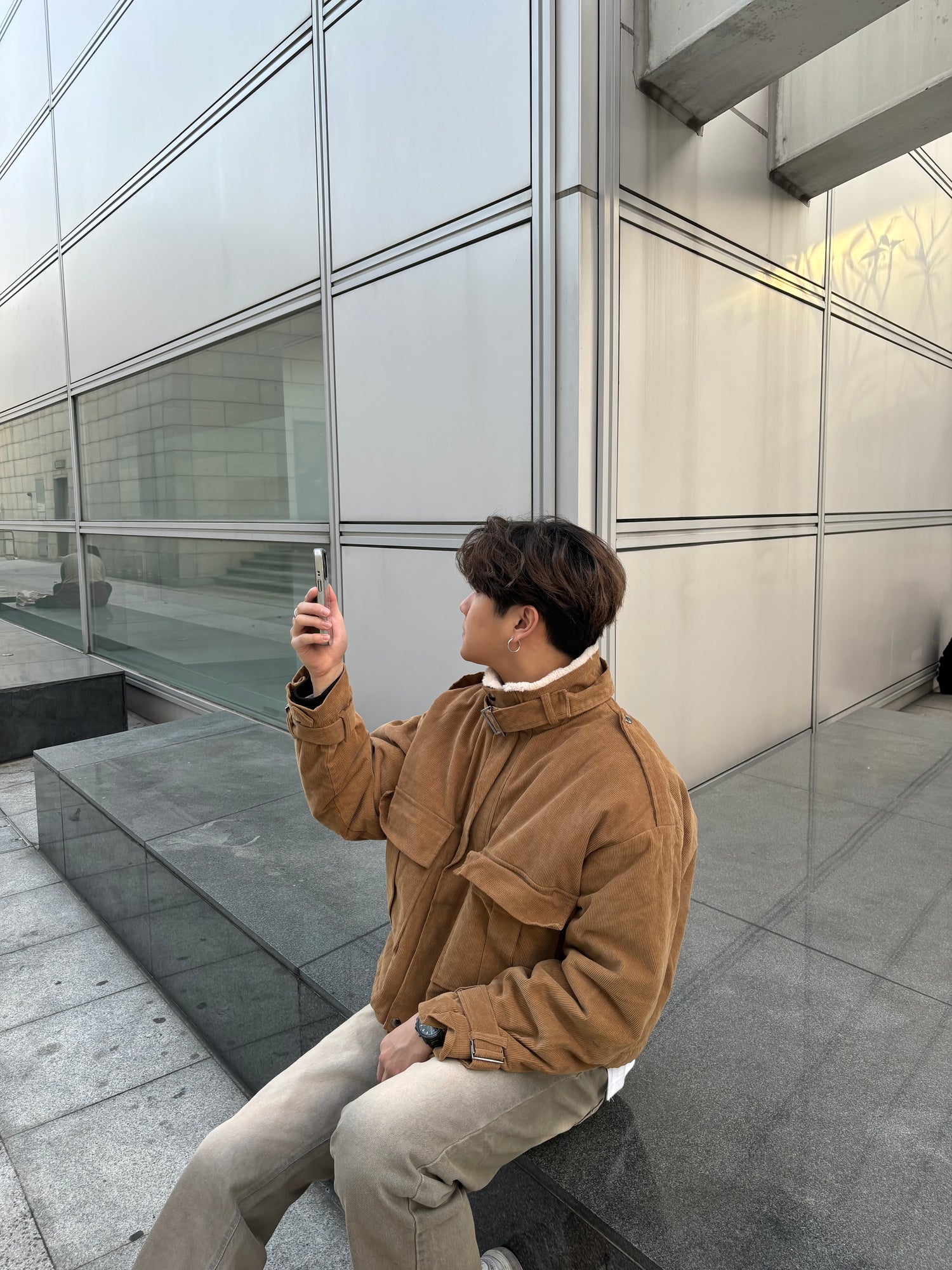 毛毛領挺身短褸