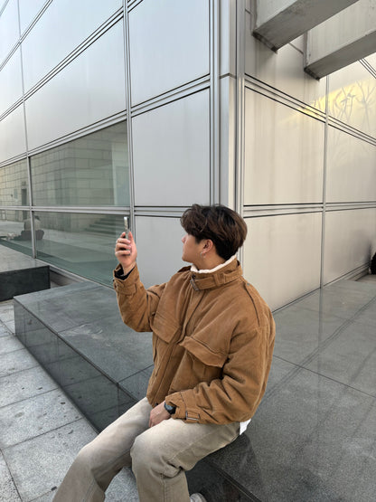 毛毛領挺身短褸