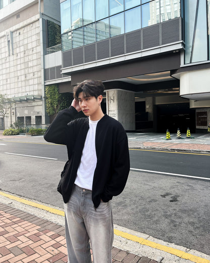 淺灰落地牛仔褲