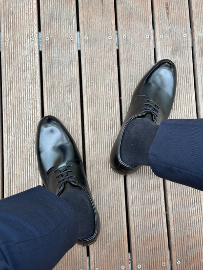 韓國製皮革德比鞋