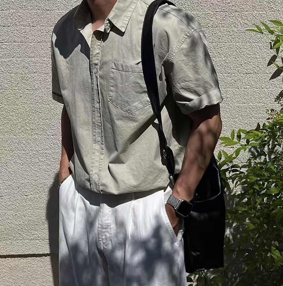 基本款短袖襯衫