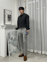 韓國製啡色樂福鞋Loafers 男裝鞋