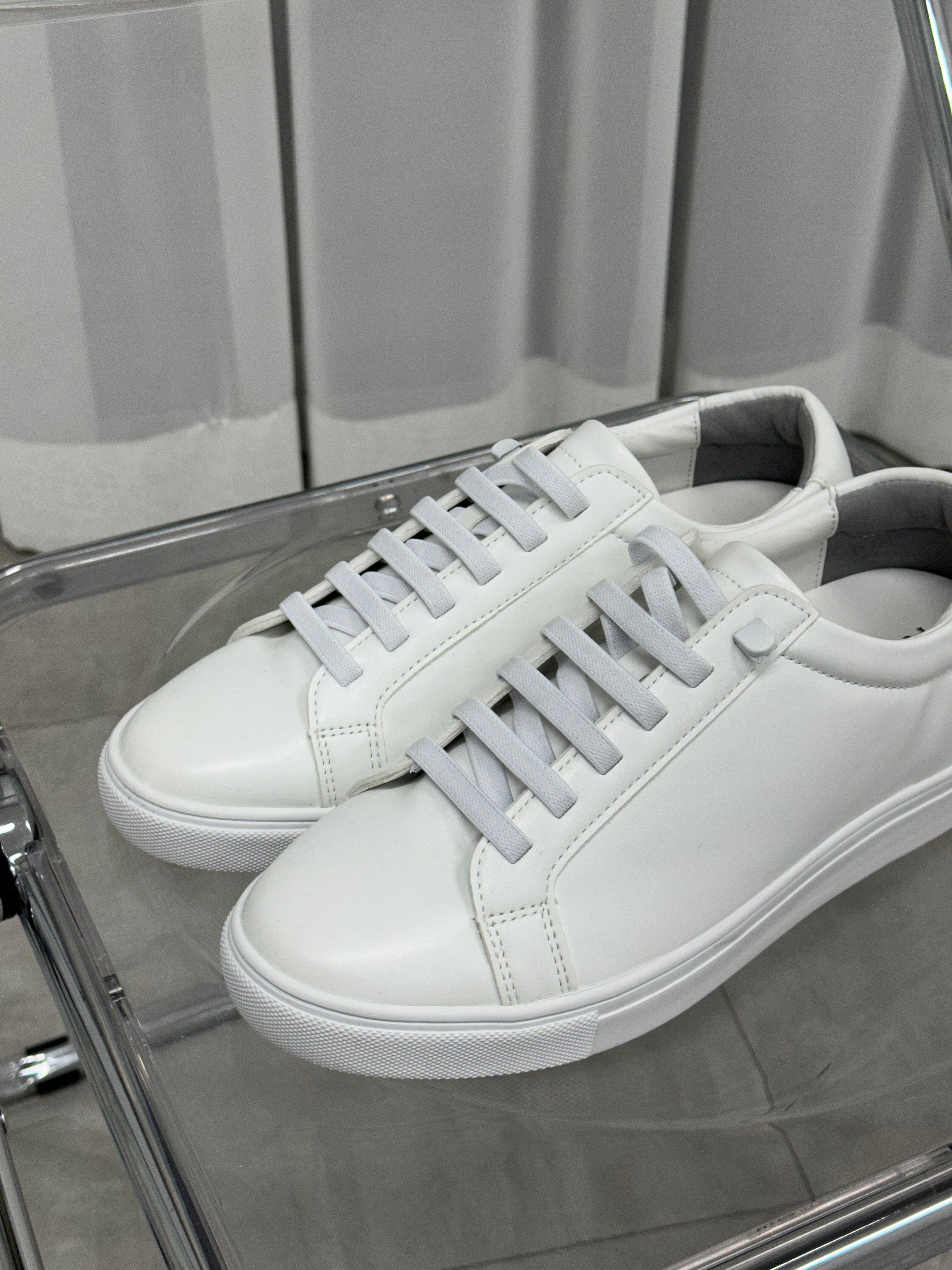 [韓國製增高3cm]純白波鞋