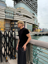 質感輕絨面短袖上衣 韓國男裝
