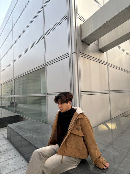 毛毛領挺身短褸