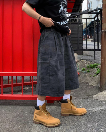 迷彩中長短褲 newbeige 韓國男裝