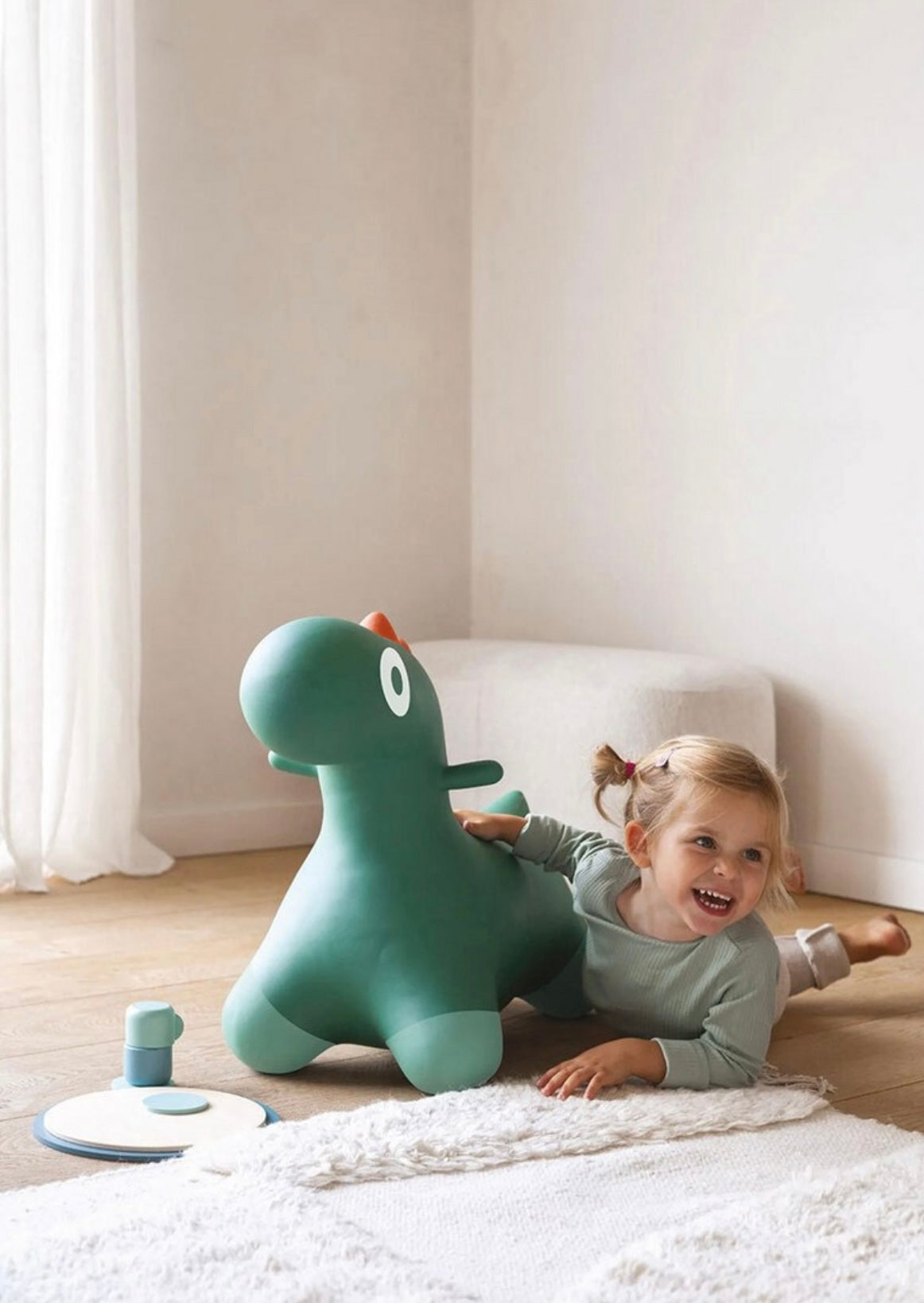 [幼兒玩具]恐龍搖搖玩具 new beige