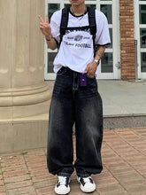 復古黑邊短袖上衣 男裝衫