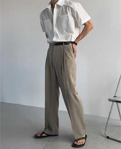 挺身短袖襯衫 男裝衫