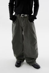 彎身摺紋落地牛仔褲 韓國男裝