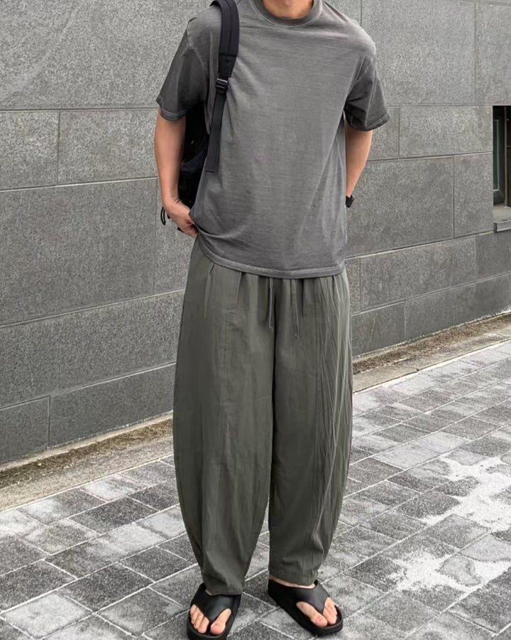 落地闊身長褲