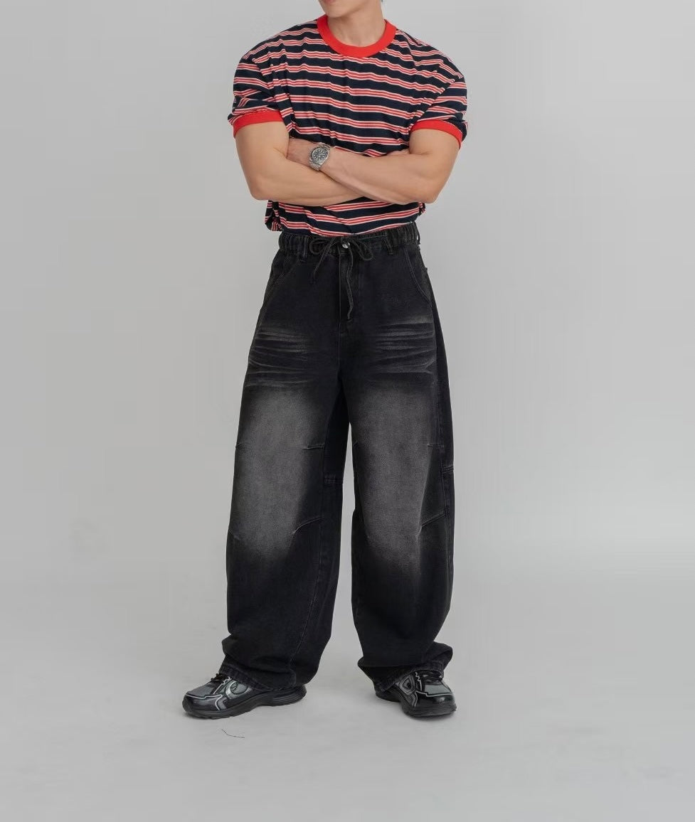 [可調校長度!]漸變牛仔褲