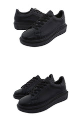 [韓國製增高4cm]純色輕身波鞋