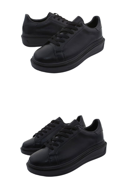 [韓國製增高4cm]純色輕身波鞋