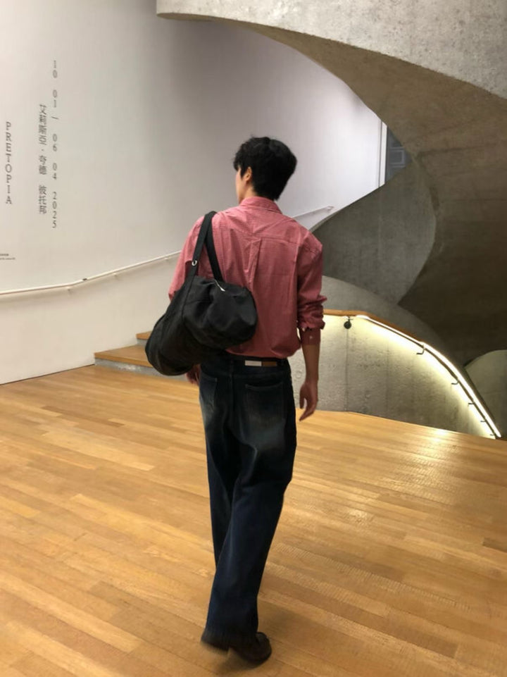 暗藍黑牛仔褲