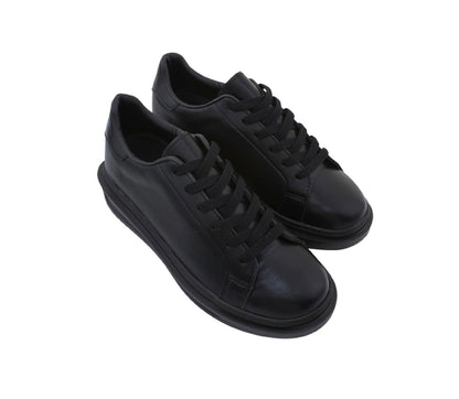 [韓國製增高4cm]純色輕身波鞋