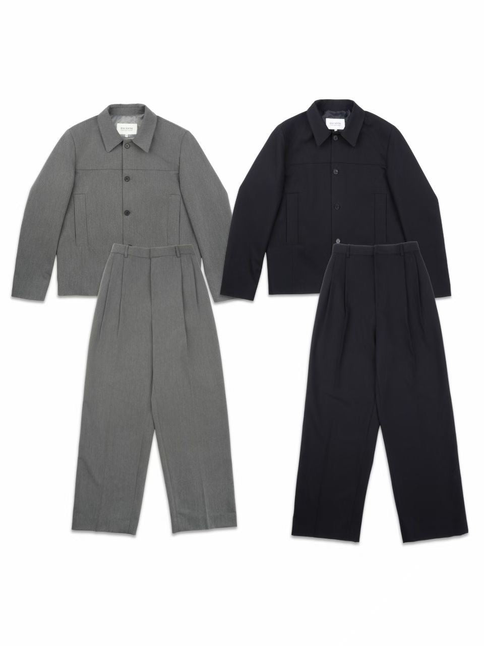 韓式寬鬆西裝套裝(長褲)