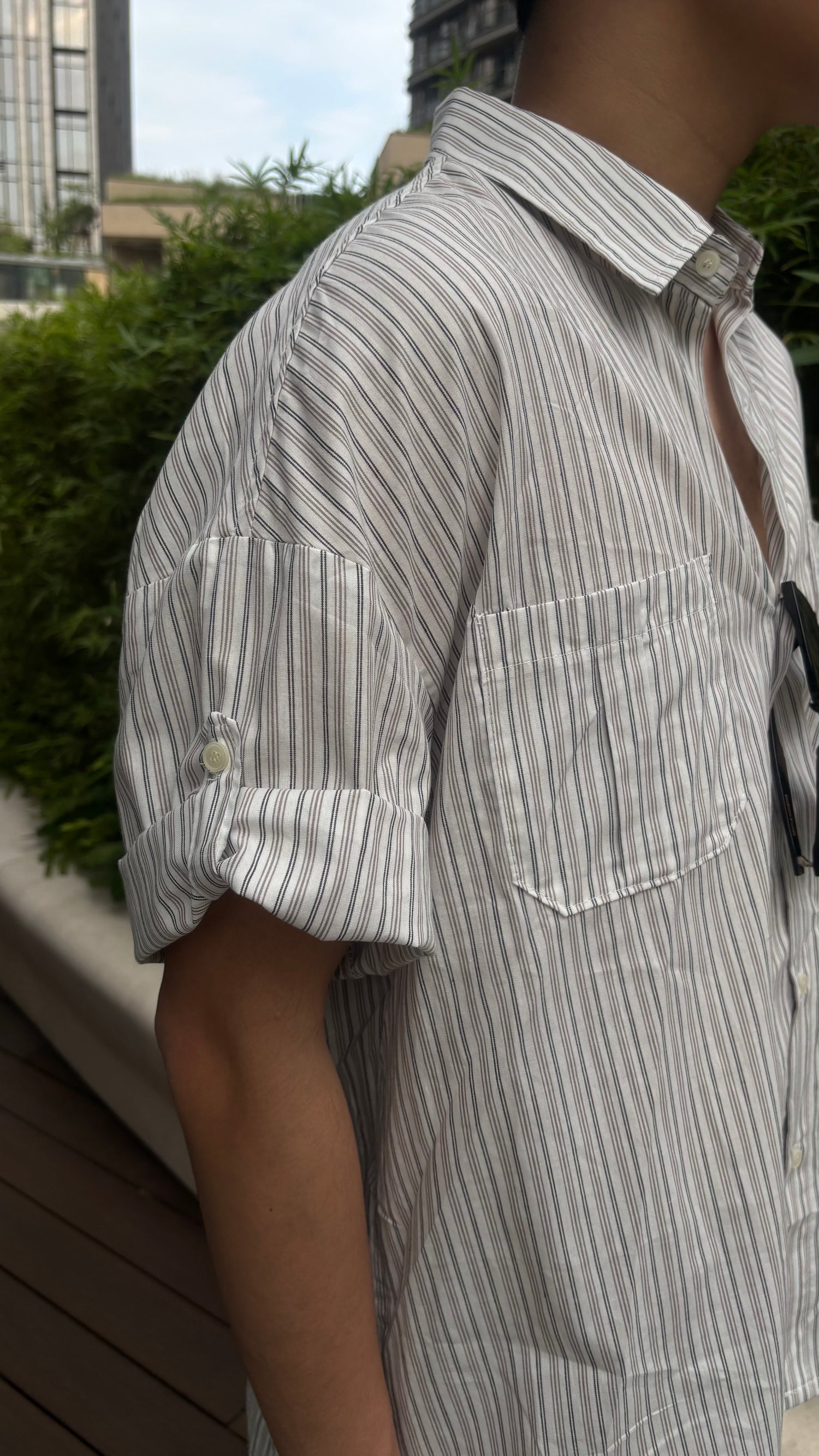 直間短袖襯衫