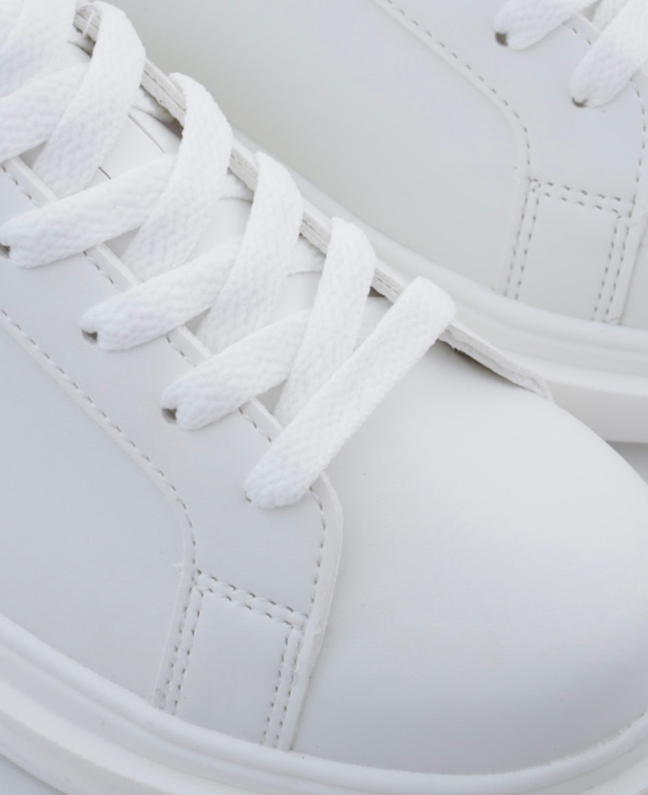 [韓國製增高4cm]純色輕身波鞋