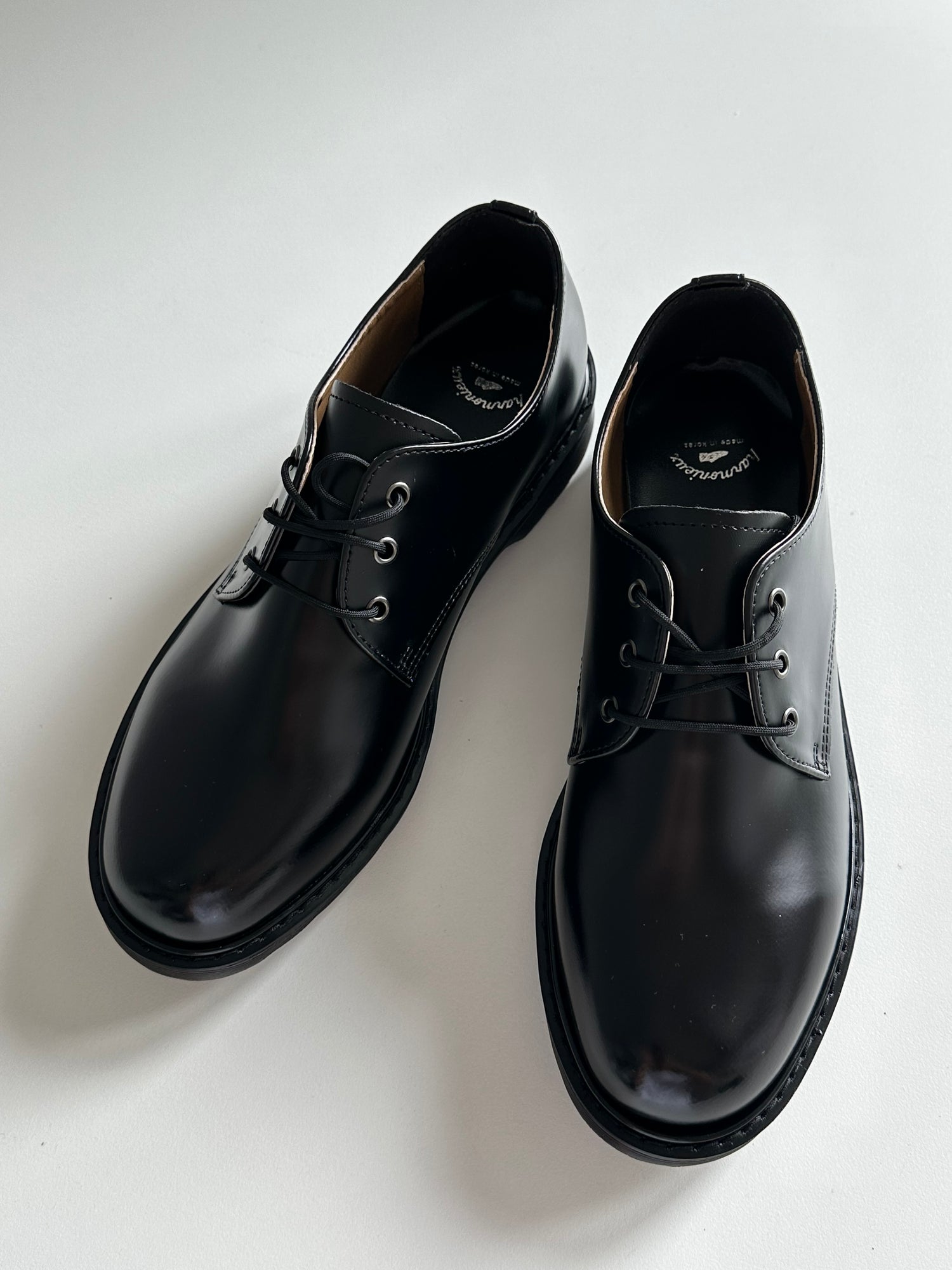 韓國製皮革傳統德比鞋