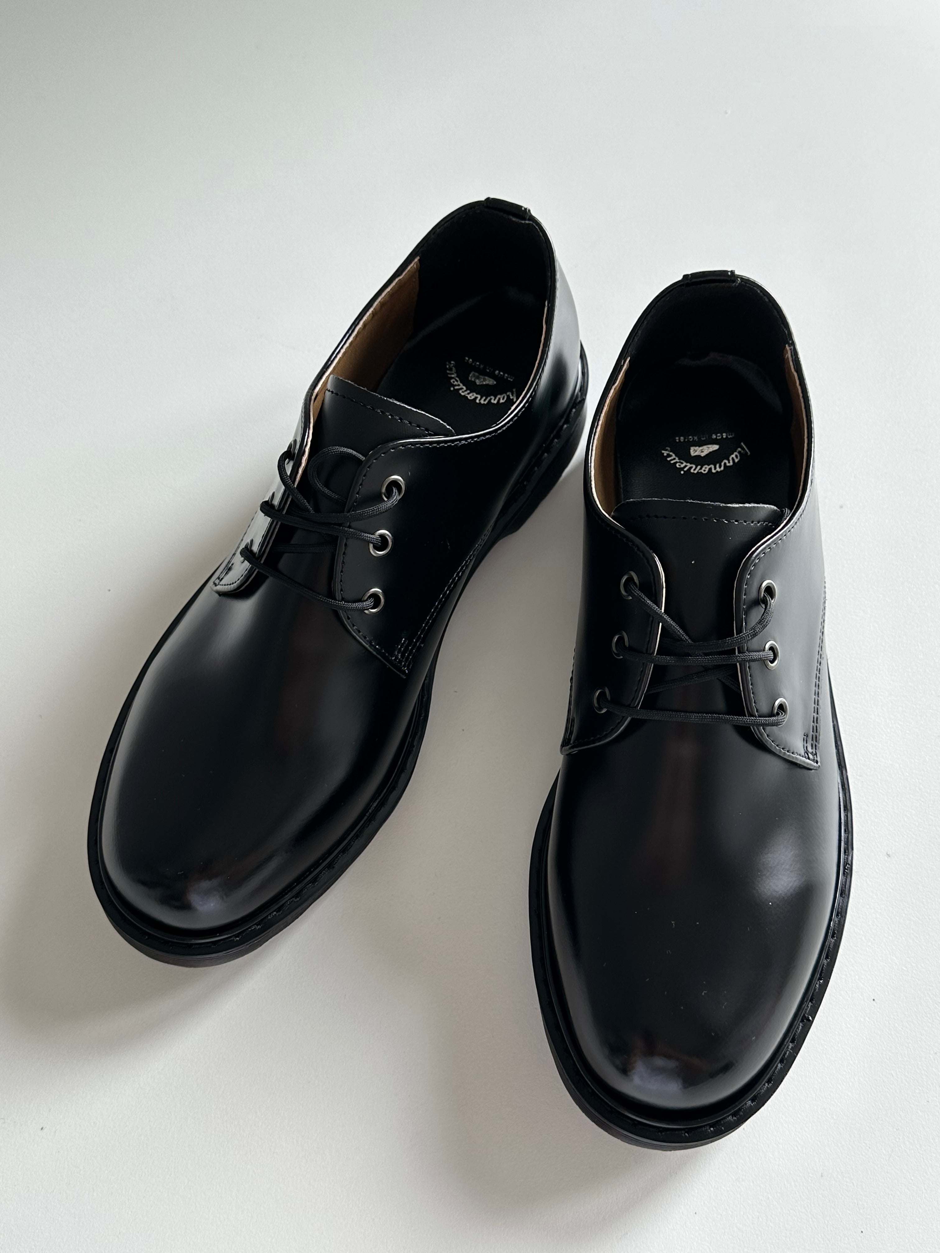 韓國製皮革傳統德比鞋