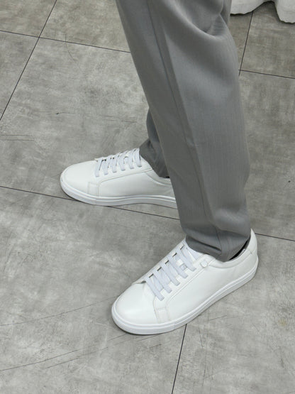 [韓國製增高3cm]純白波鞋