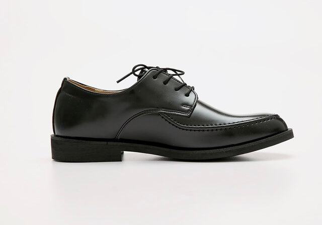 [韓國製增高2.5cm]尖頭增高皮鞋