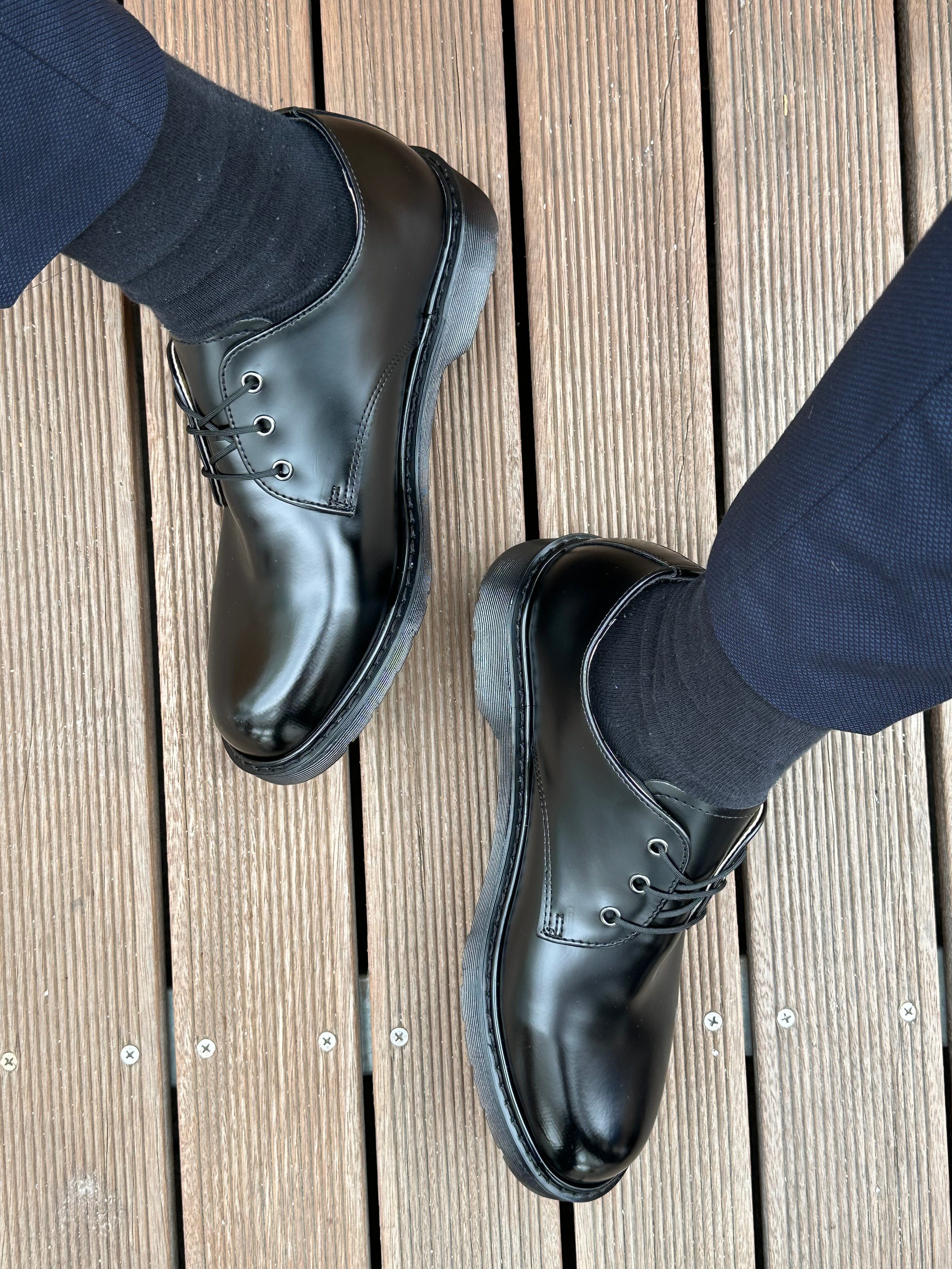 韓國製皮革傳統德比鞋