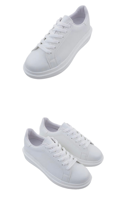 [韓國製增高4cm]純色輕身波鞋