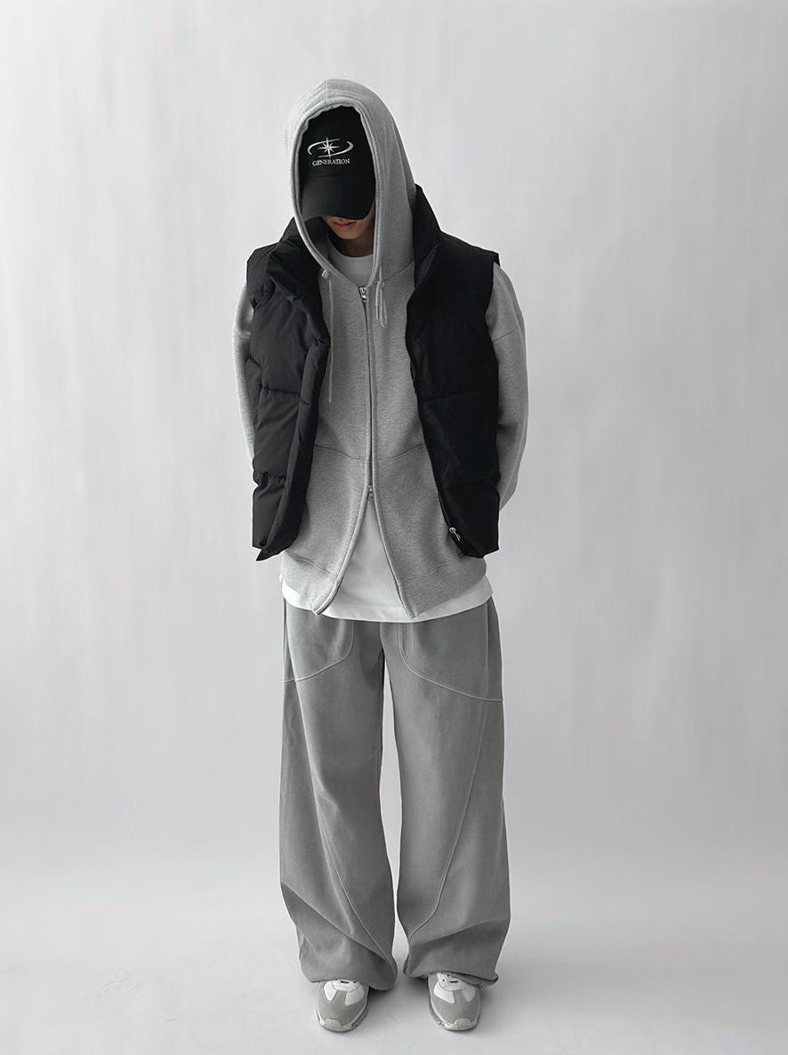 落地不規則紋棉褲